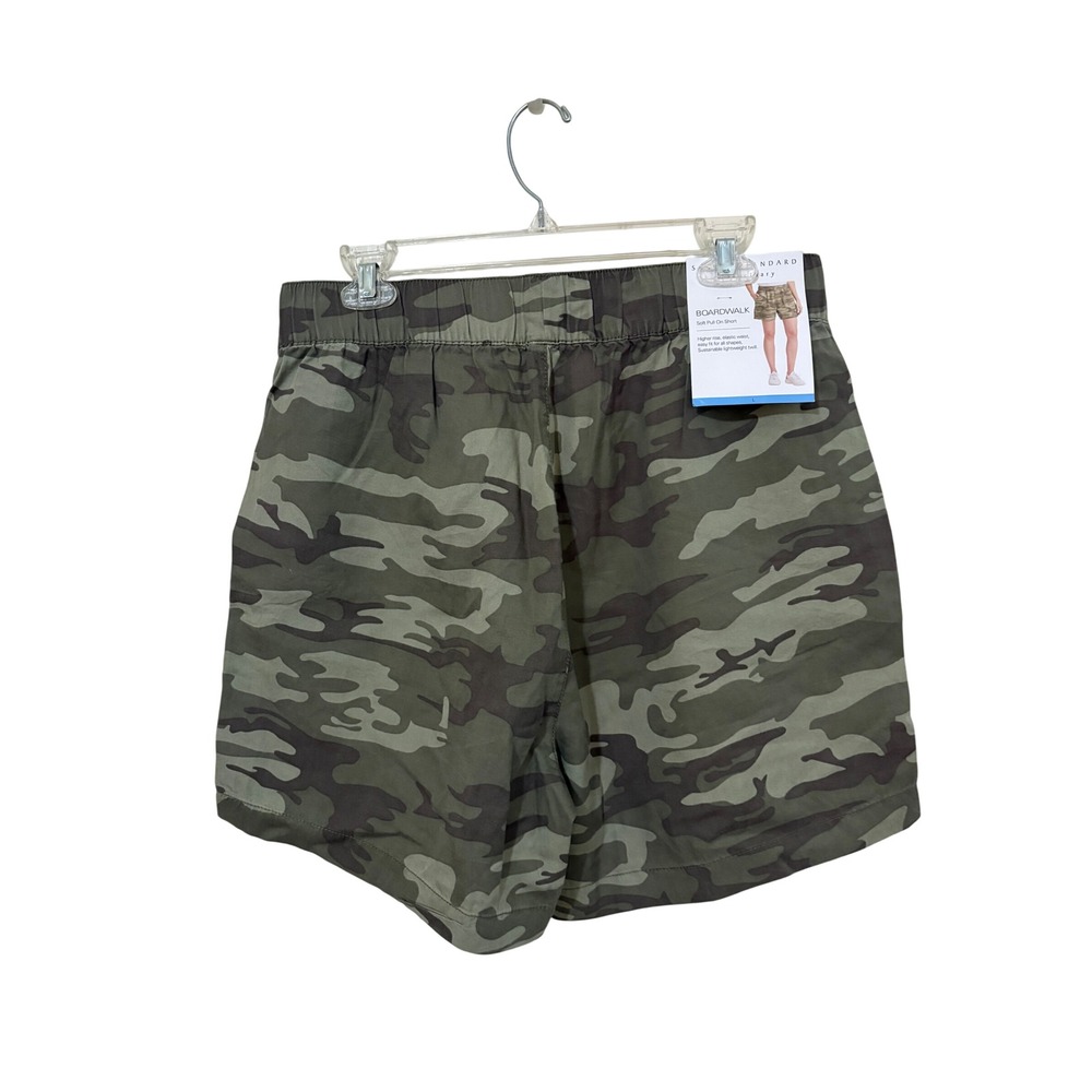 Social Standard by Sanctuary Boardwalk Sage Camo Pull On Shorts Large NWT - Picture 2 of 6